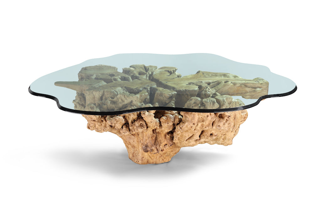 HarmoniWood Glass Delight Table