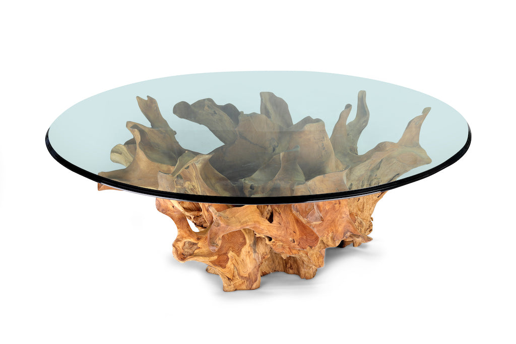 CrystalClear Elegance Coffee Table