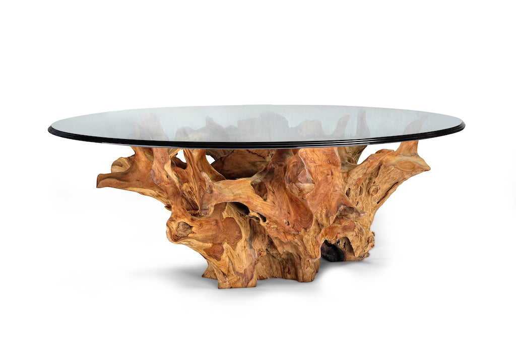 CrystalClear Elegance Coffee Table