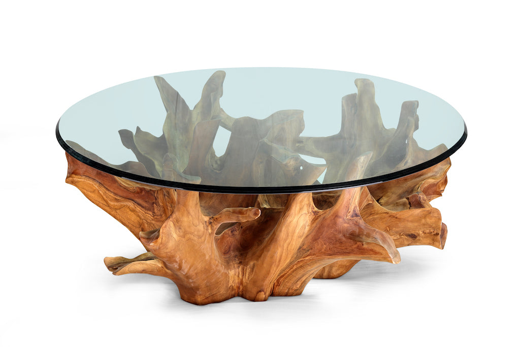 ArtisanAura Glass Oasis Table