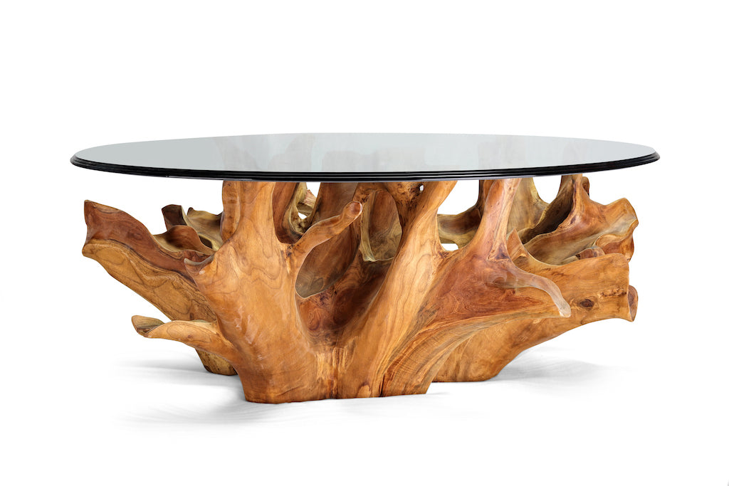 ArtisanAura Glass Oasis Table