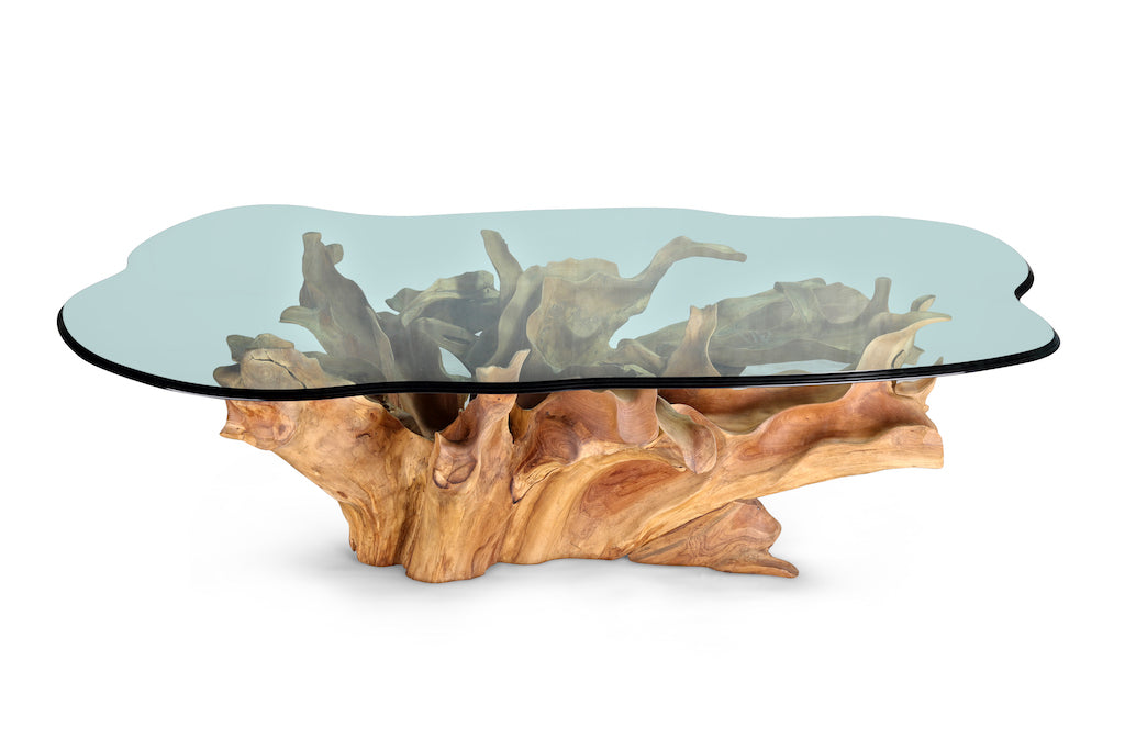 NaturAllure Glass Edge Table