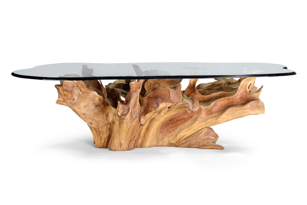 NaturAllure Glass Edge Table