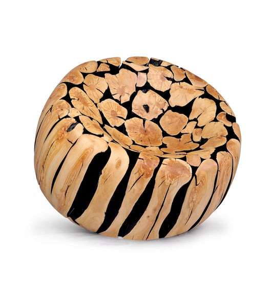 Royal Wooden Art Bean Bag