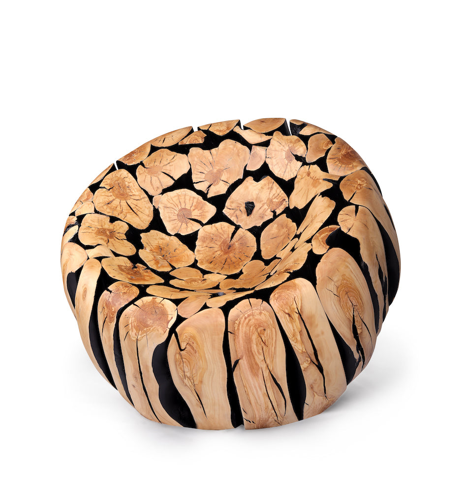 Royal Wooden Art Bean Bag