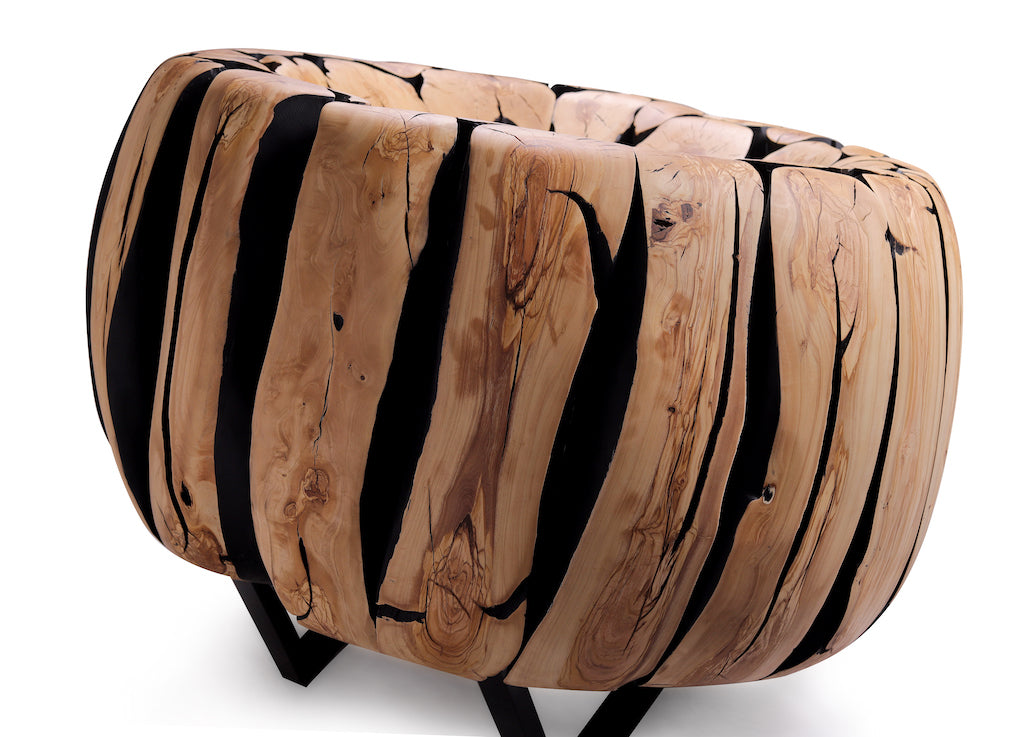 Royal Wooden Art Bean Bag