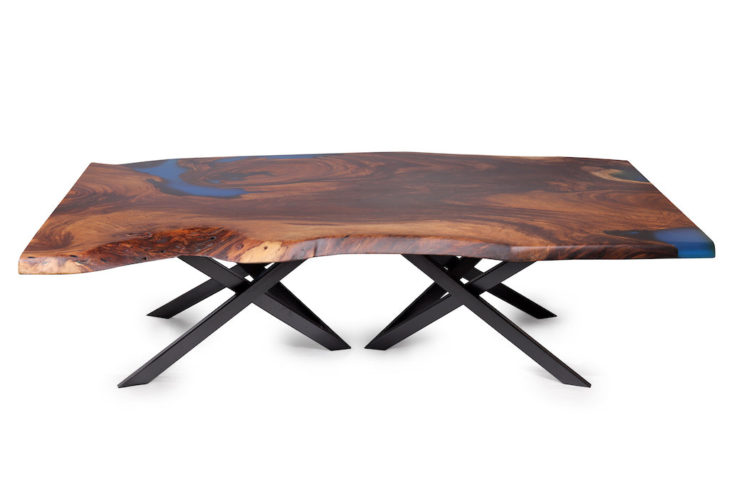 Epoxy Heritage Wood Dining Table