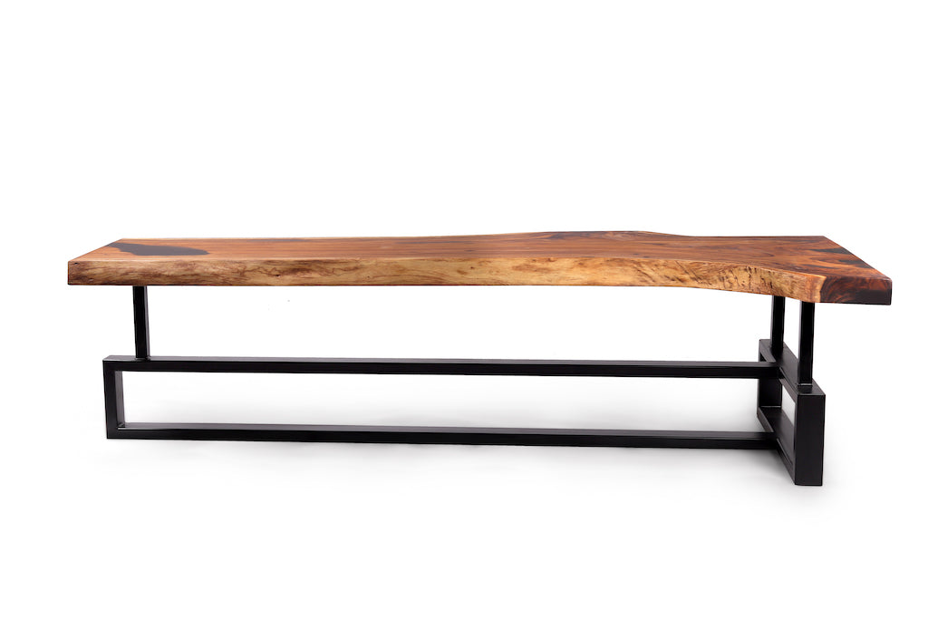 LuxeVision Wooden TV Table